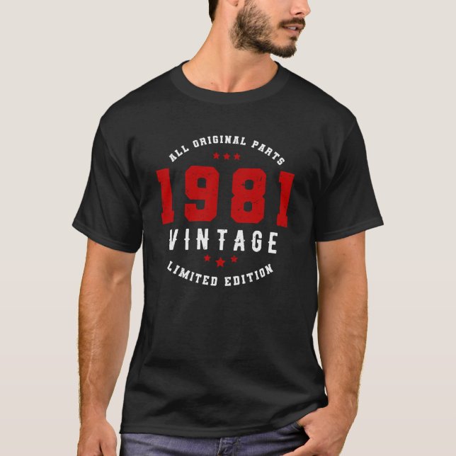 1981 Alla originaldelar, Begränsada utgåvan, Vinta T Shirt (Framsida)