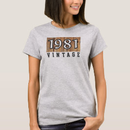 1981 Årets födelse T-Shirt