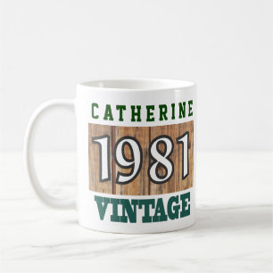 1981 Årets födelsedag - födelsedagsfirande Kaffemugg