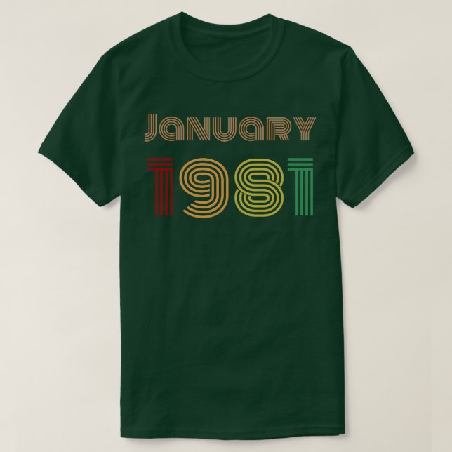 1981 års utformning t shirt (Design framsida)