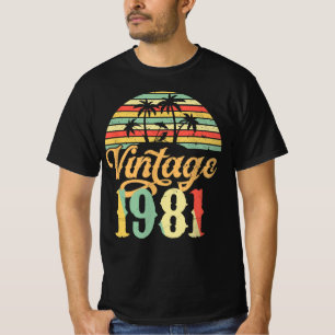 1981 Grattis på födelsedagen Gift, Vintage 1981 T Shirt