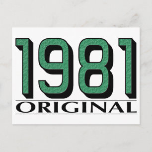 1981 Original Vykort