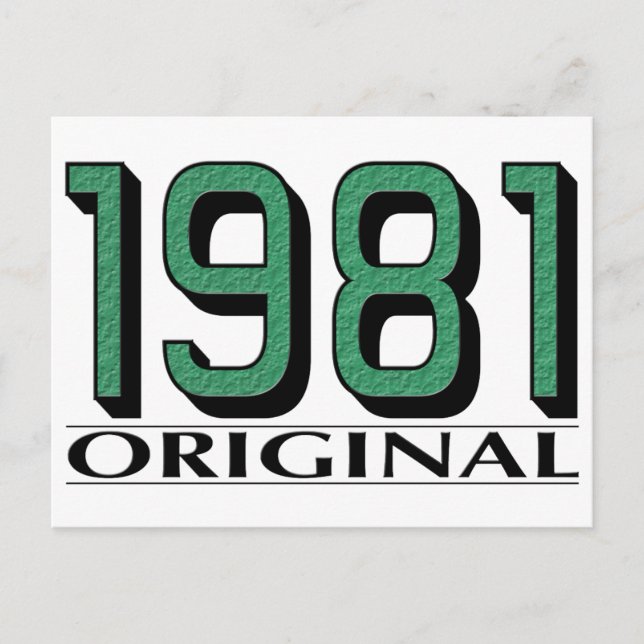 1981 Original Vykort (Framsida)