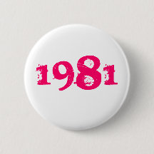 1981 Retro 80-tal Knappsats Ljusrosa