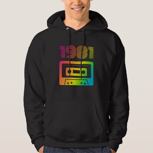 1981 Retro  Hoodie (Framsida)