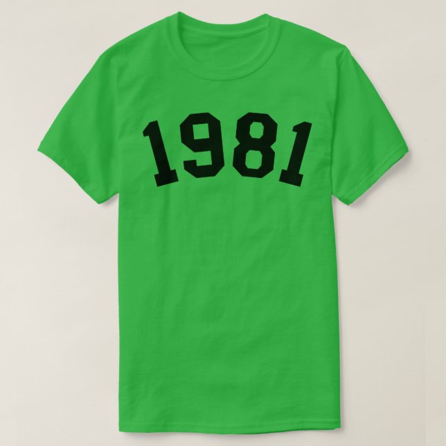 1981 T SHIRT (Design framsida)