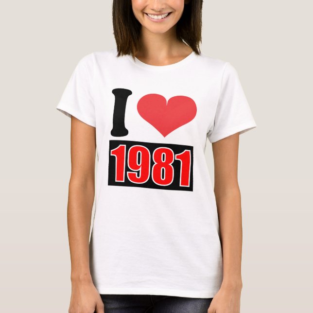 1981 - T-tröja Tee Shirt (Framsida)