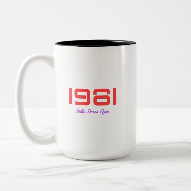 1981 Topplåt Två-Tonad Mugg (Vänster)
