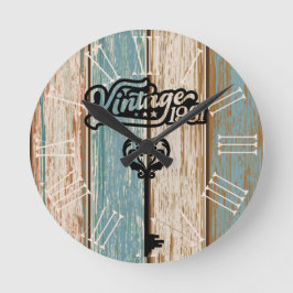 1981 Vintage Akrylväggslås Rund Klocka