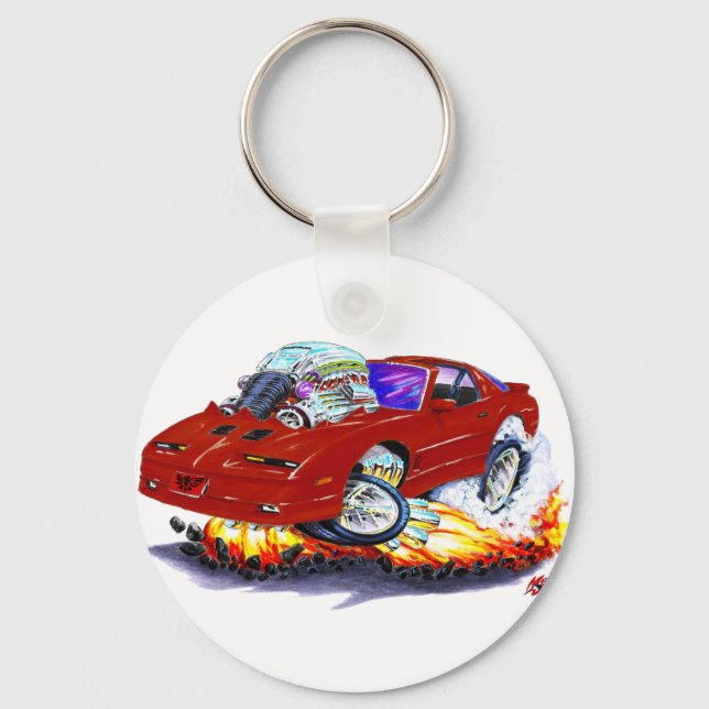 1982-1992 Trans Am Maronbil Nyckelring (Framsida)