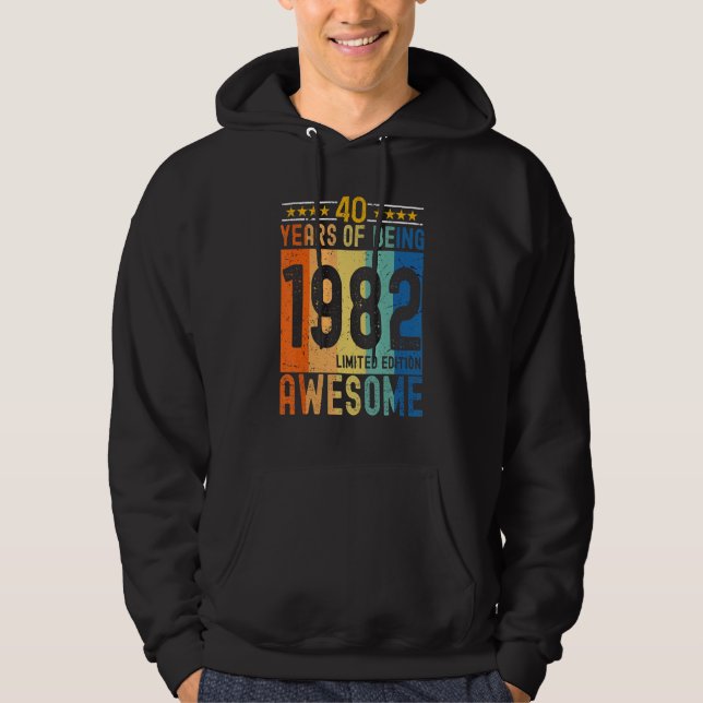 1982 40 års vistelse i Fantastisk Hoodie (Framsida)