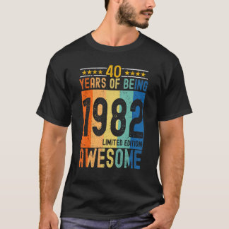 1982 40 års vistelse i Fantastisk T Shirt