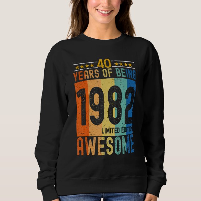 1982 40 års vistelse i Fantastisk T Shirt (Framsida)