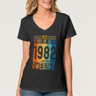 1982 40 års vistelse i Fantastisk T Shirt