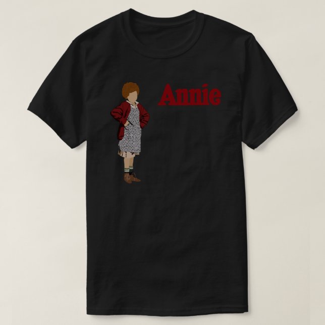 1982 Annie Musical Sticker T Shirt (Design framsida)