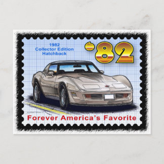 1982 års Speciella utgåva Corvette Vykort