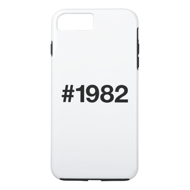 1982 Hashtag 43 Födelsedag Case-Mate iPhone Skal (Baksida)