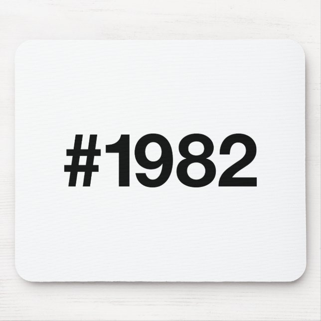 1982 Hashtag 43 Födelsedag Musmatta (Framsidan)