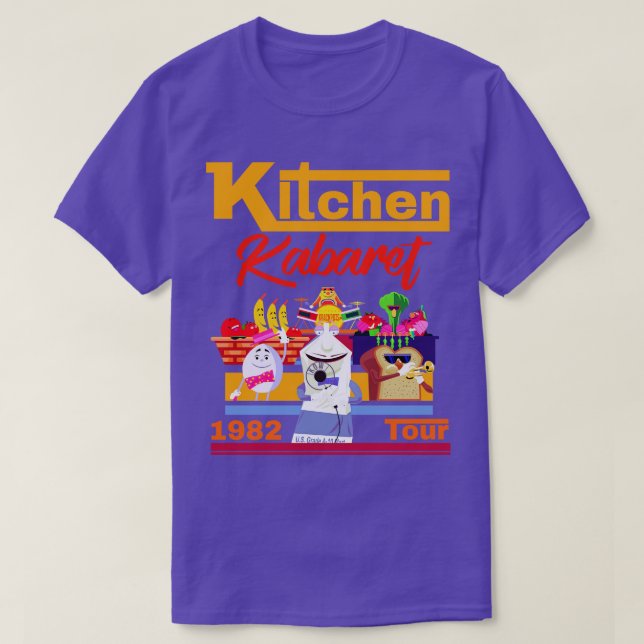 1982 Kitchen Kabaret Tour T Shirt (Design framsida)