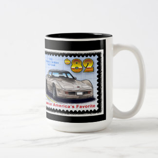 1982 speciella upplaga Corvette Två-Tonad Mugg