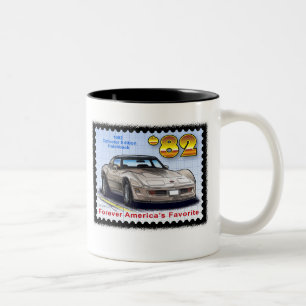 1982 speciella upplaga Corvette Två-Tonad Mugg