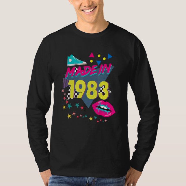 1983 1980-talets 39-årsjubileum 1980-talsnummer t shirt (Framsida)