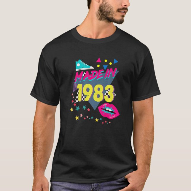 1983 1980-talets 39-årsjubileum 1980-talsnummer t shirt (Framsida)