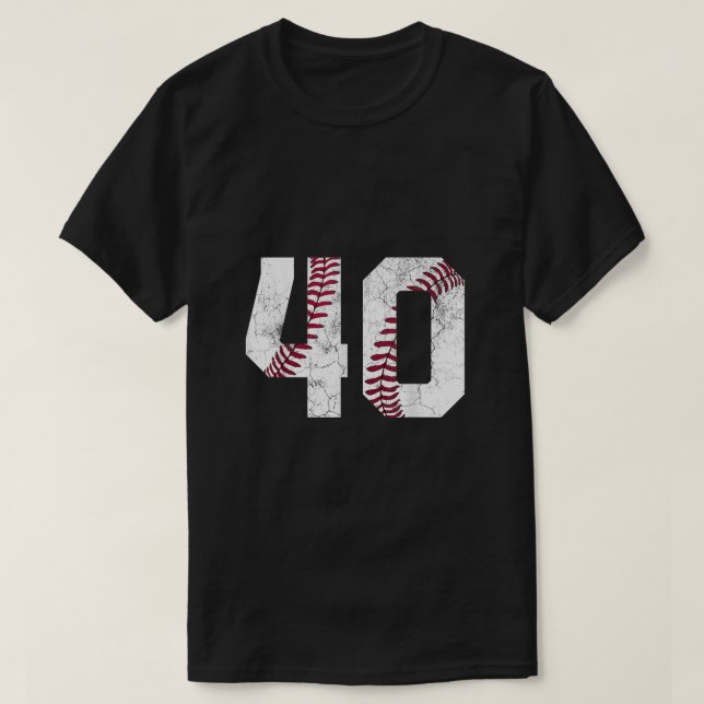 1983 40:e födelsedagsgåva Baseball Softball 40 år T Shirt (Design framsida)
