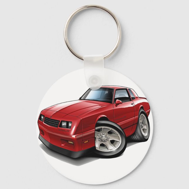 1983-88 Monte Carlo Red Car Nyckelring (Framsida)