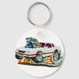 1983-88 Monte Carlo White Car Nyckelring