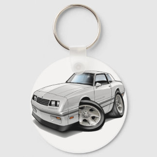 1983-88 Monte Carlo White-Grått Car Nyckelring