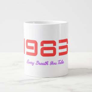 1983 års topplåt jumbo mugg
