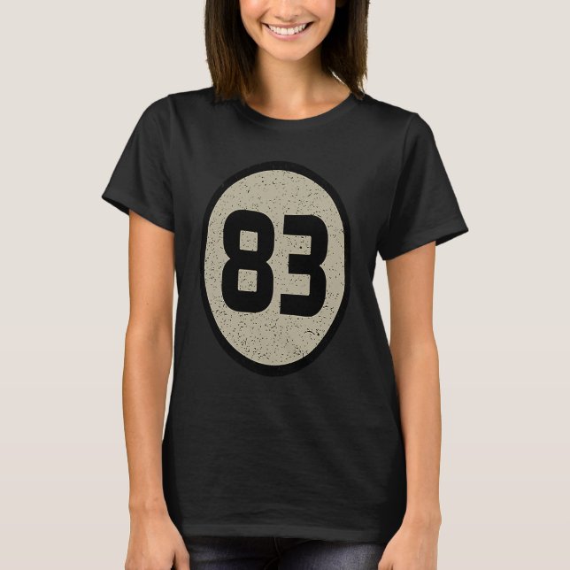 1983 Födelsedag Retro Science Nerd Geek Milestone T Shirt (Framsida)