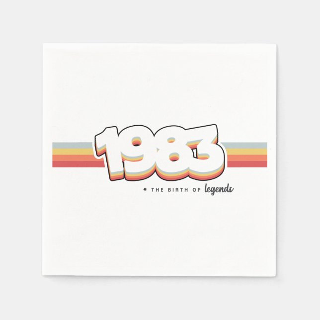 1983 Förklaringarnas födelse Pappersservett (Framsidan)