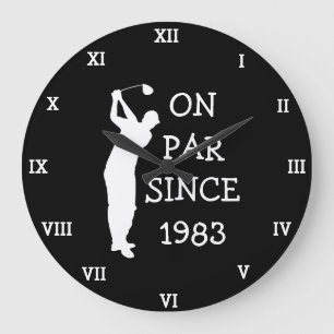 1983 Golfer Birthday 40:e roliga 70-bitaren Stor Klocka
