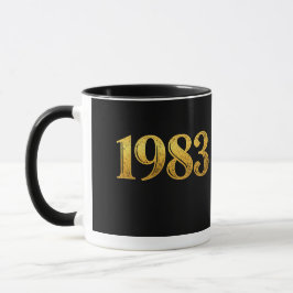 1983 Guld Vintage Mugg – Född 1983 Klassisk Design