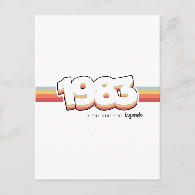 1983 Legendernas födelse Vykort (Framsida)