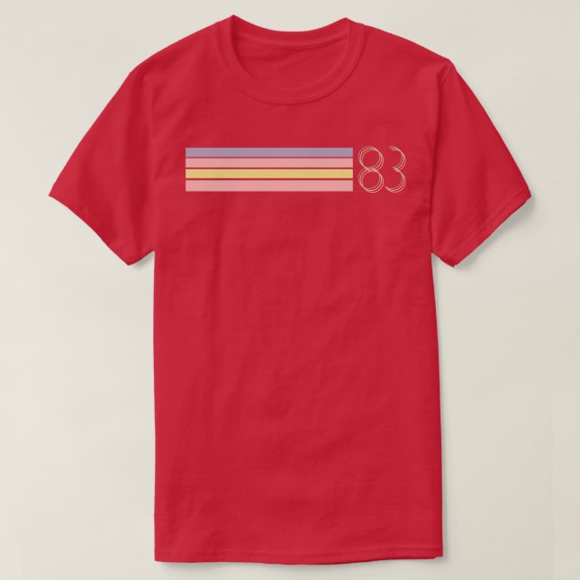 1983 Retro Rand T Shirt (Design framsida)