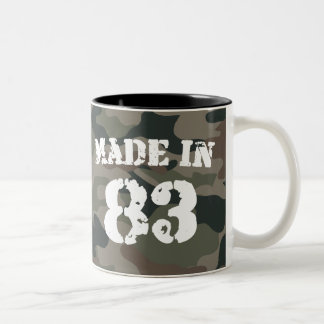 1983 tillverkad i 83 Två-Tonad mugg