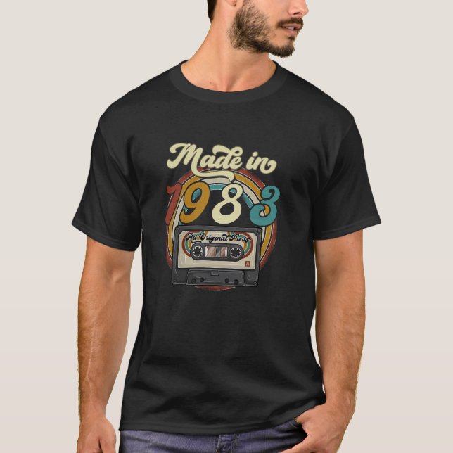1983 vintages födelsedagsretro Begränsad Edition m T Shirt (Framsida)