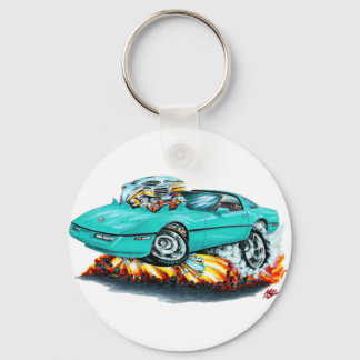 1984-93 Corvette Turquise Car Nyckelring