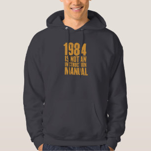 1984 är inte en anvisningshandbok sweatshirt med luva