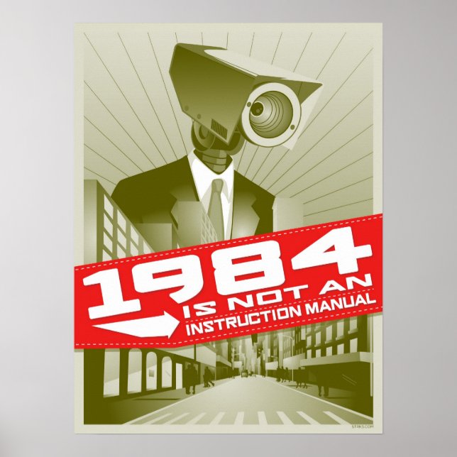 1984 är inte en bruksanvisning poster (Framsidan)