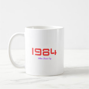 1984 års topplåt kaffemugg