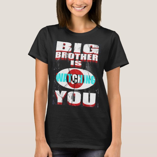 1984 Big Brother is Watching You Shirt ( Women's ) T (Framsida)