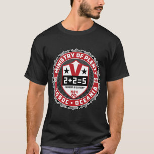 1984 Dystopian Truth Tänka Polisstorebror i T Shirt