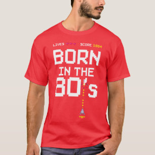 1984 Födelsedags Retro Gamer Född på 80-talet pres T Shirt