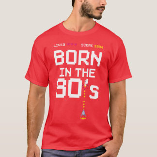 1984 Födelsedags Retro Gamer Född på 80-talet pres T Shirt