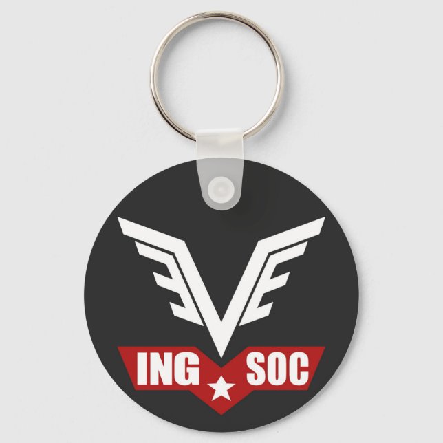 1984 INGSOC-partislogotyp nyckelring (Framsida)