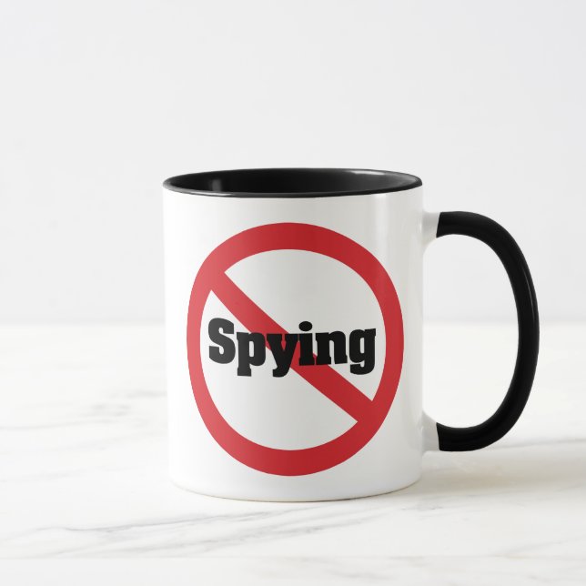 1984 NSA Office Big Brother Spying Mugg (Höger)